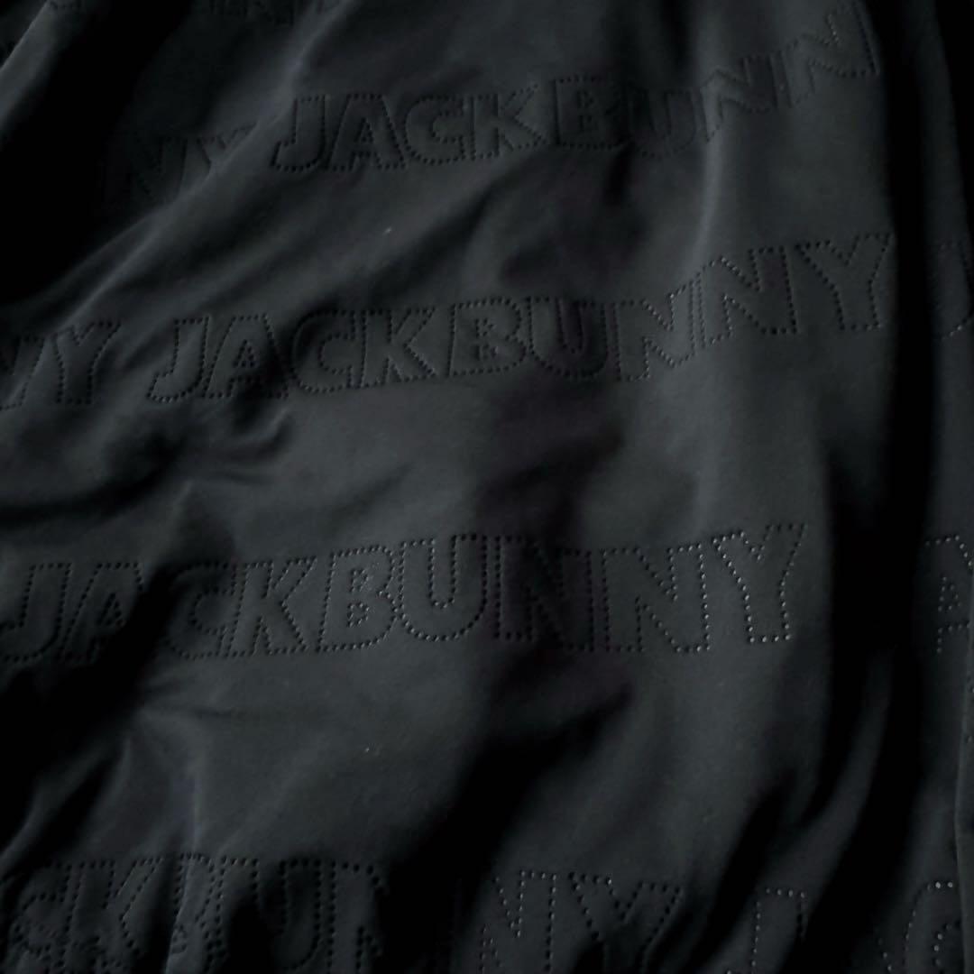 jack bunny!! ダブルジップアップパーカー モノグラム ロゴ総柄 M