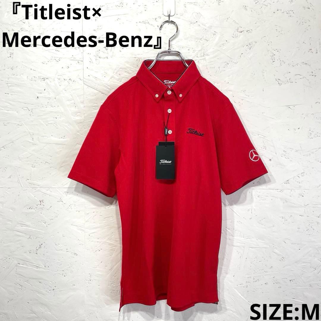 新品未使用タグ付　ゴルフウェア【Titleist】ベンツ　半袖鹿子ポロシャツ　M