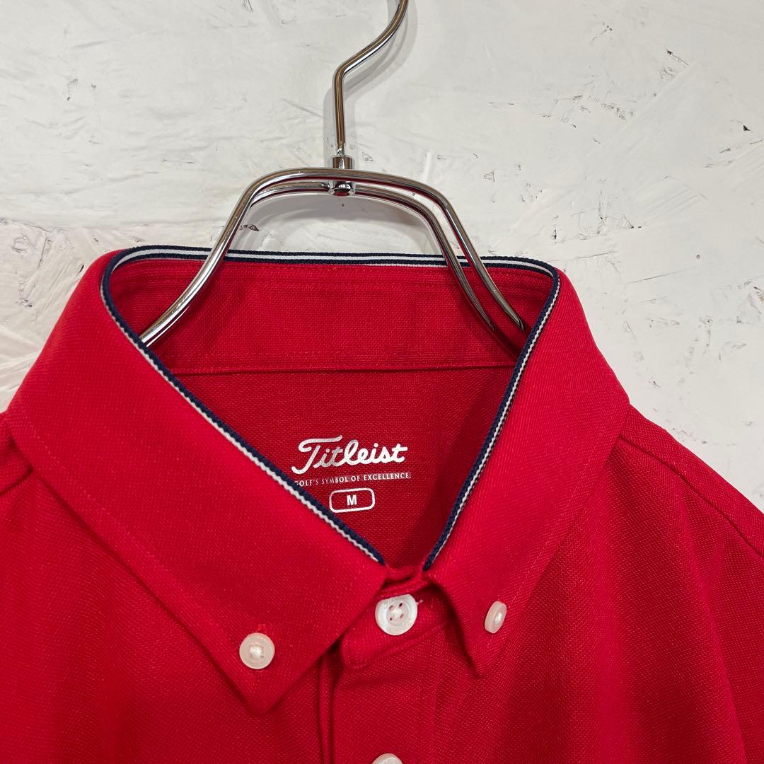 新品未使用タグ付　ゴルフウェア【Titleist】ベンツ　半袖鹿子ポロシャツ　M
