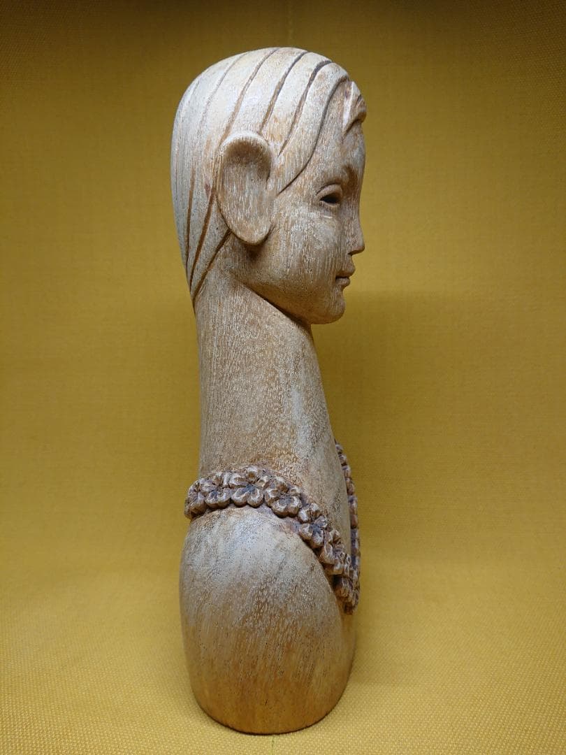 美人　人形　彫像　木彫　オブジェ　置物　インテリア　工芸品　美術品　A3336