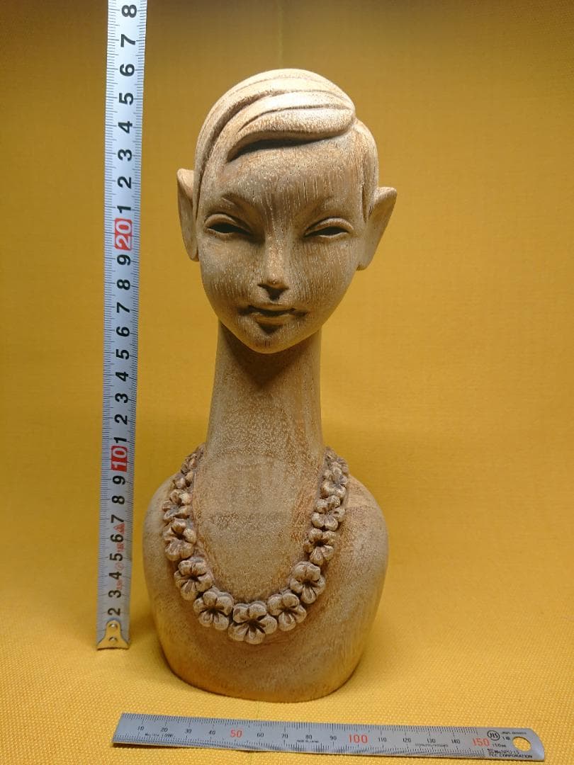 美人　人形　彫像　木彫　オブジェ　置物　インテリア　工芸品　美術品　A3336