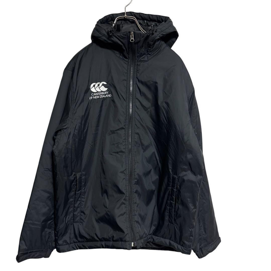 CANterbury ブラック ウォームアップジャケット　アウター　ワッペン