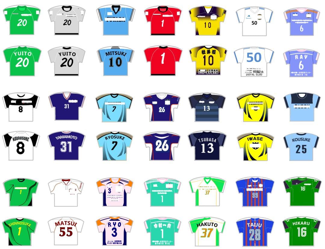 サッカー　キーホルダー　２７個セット