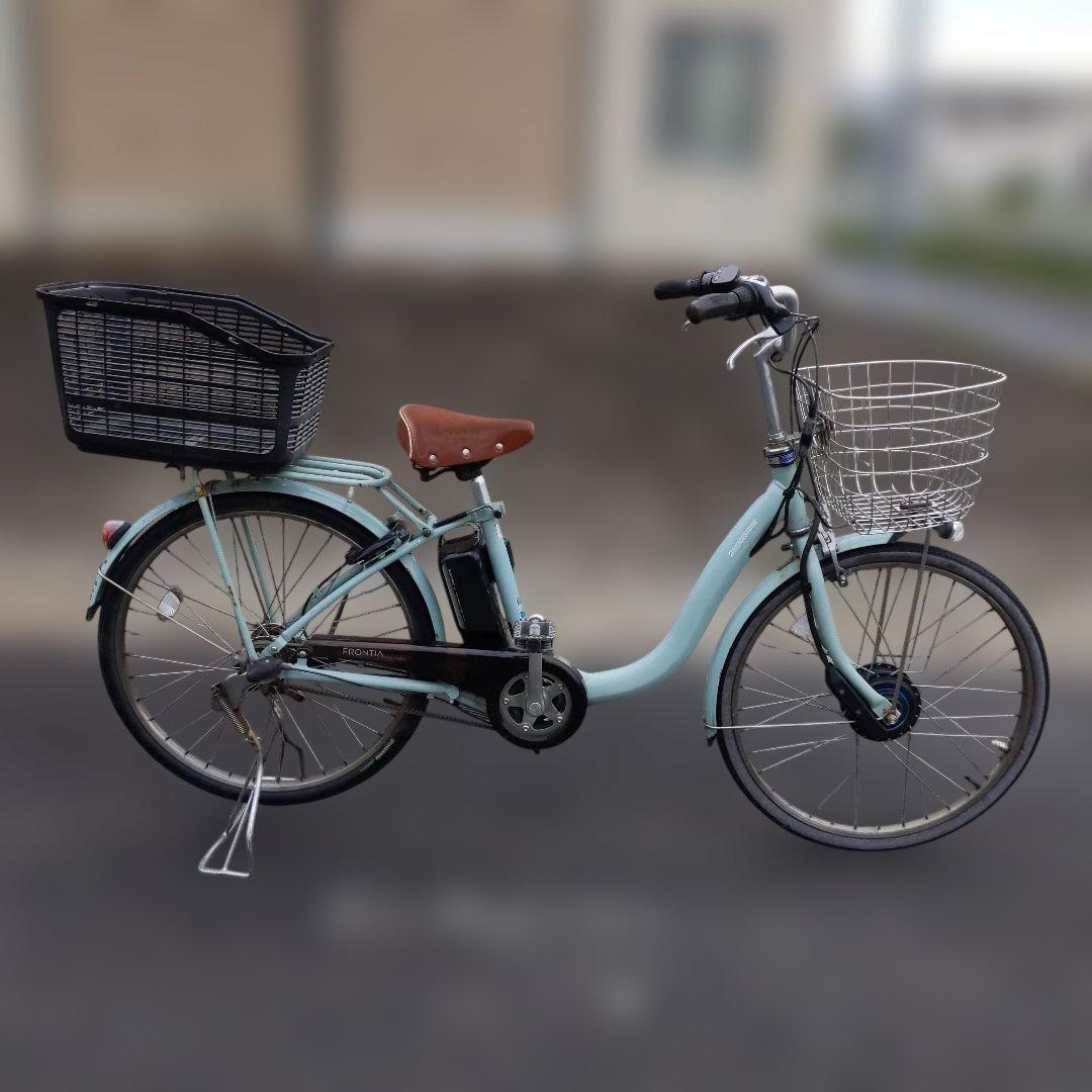 [874]送料無料 ブリヂストン フロンティア DX 電動自転車　充電器なし