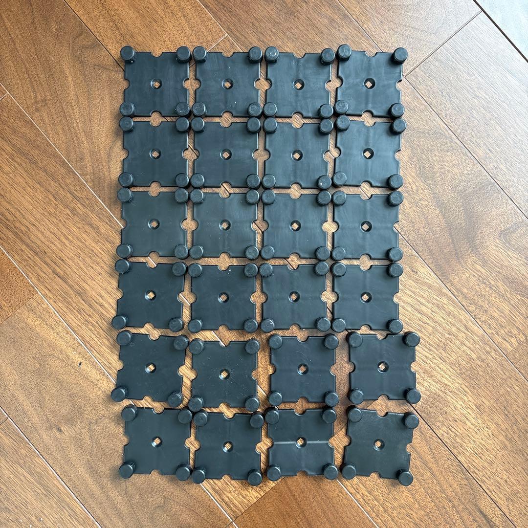GYMMAT ゴムマット 50cm×50cm×25mm ブラック 8枚セット
