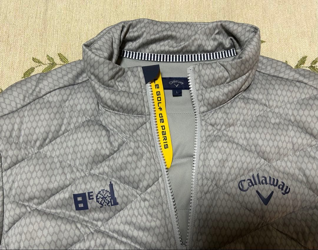 【美品】【Callaway ゴルフウェア】レディース　Ｌ　ライトグレー