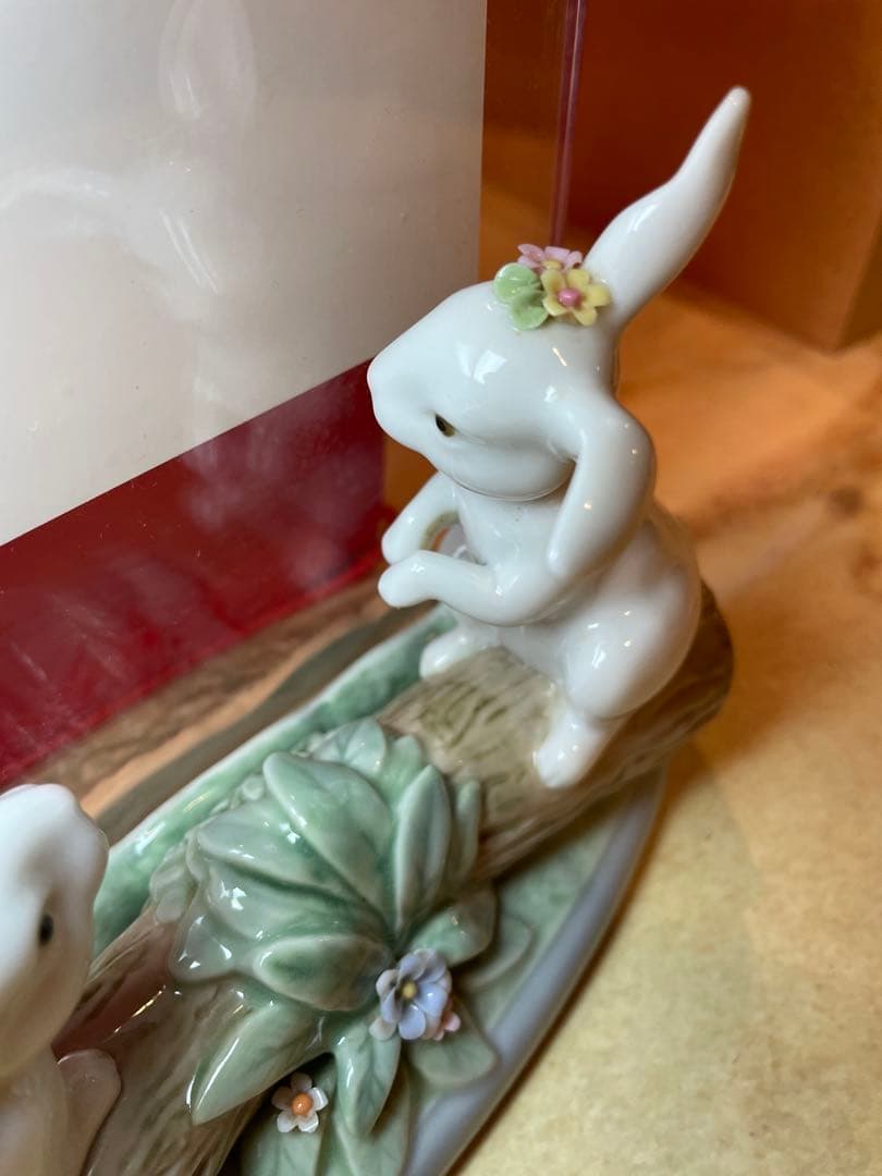 LLADRO 写真たて　ウサギ