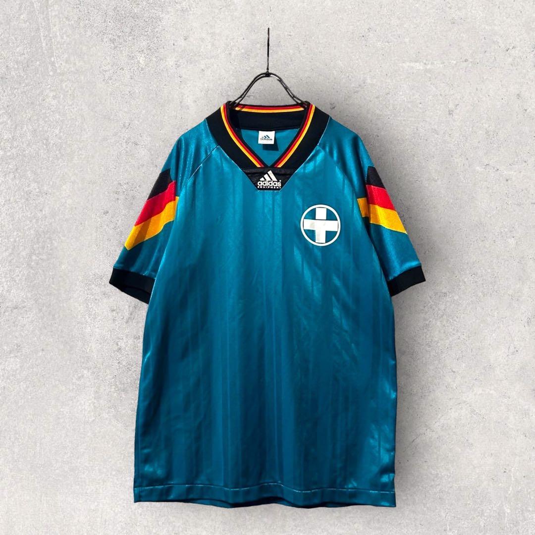 90s adidas アディダス ドイツ ゲームシャツ サッカー ユニフォーム