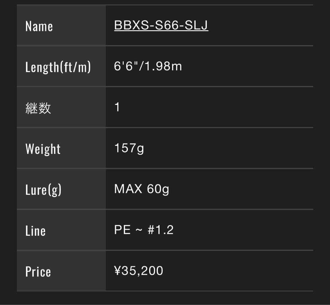 JACKALL　BamBluz EXTRO SLJ BBXS-S66-SLJ