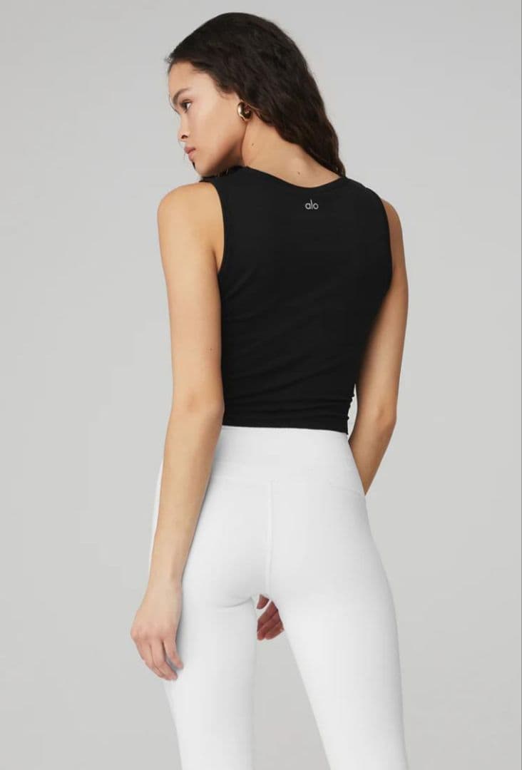 アロヨガ Alo yoga COVER TANK タンクトップ黒 XS 美品