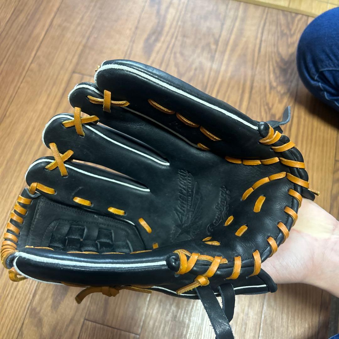Rawlings 軟式グローブ 黒 ストライプ
