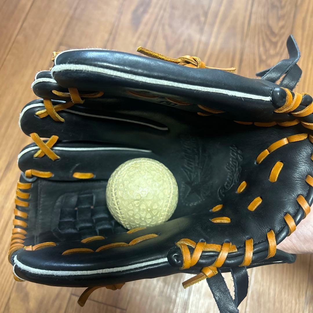 Rawlings 軟式グローブ 黒 ストライプ