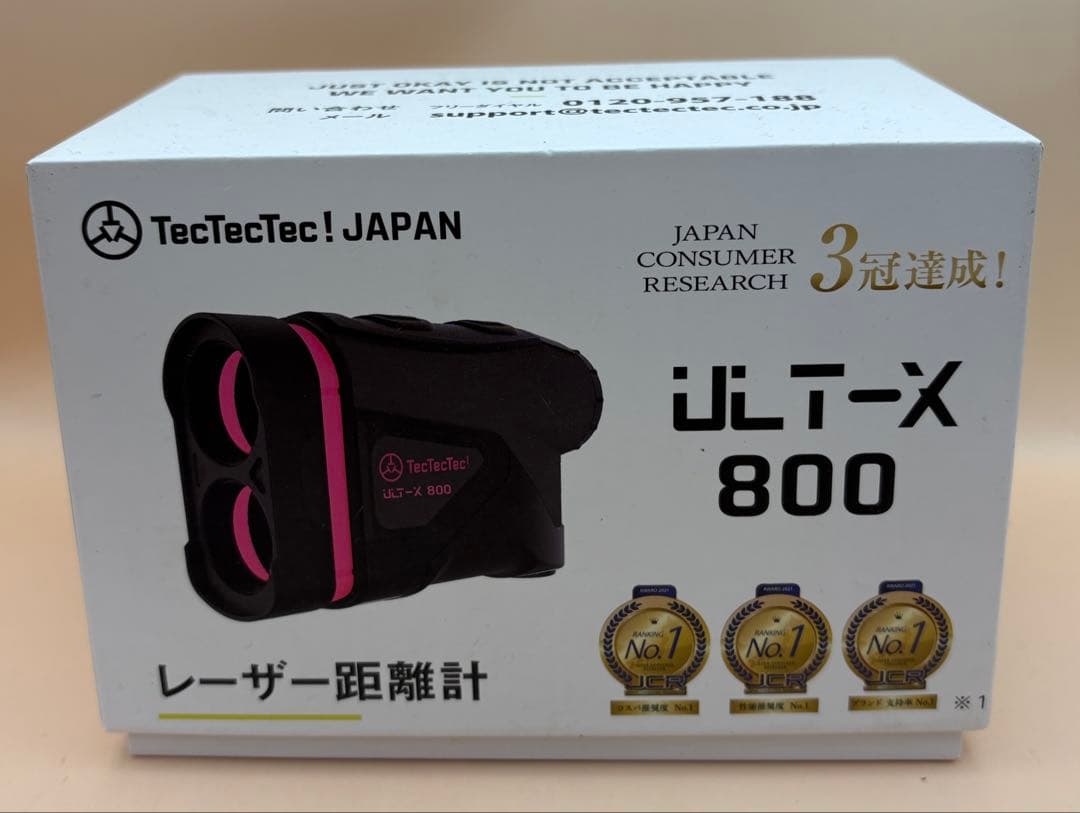 TecTecTec ゴルフ用レーザー距離計 ULT-X800 限定ブラックピンク