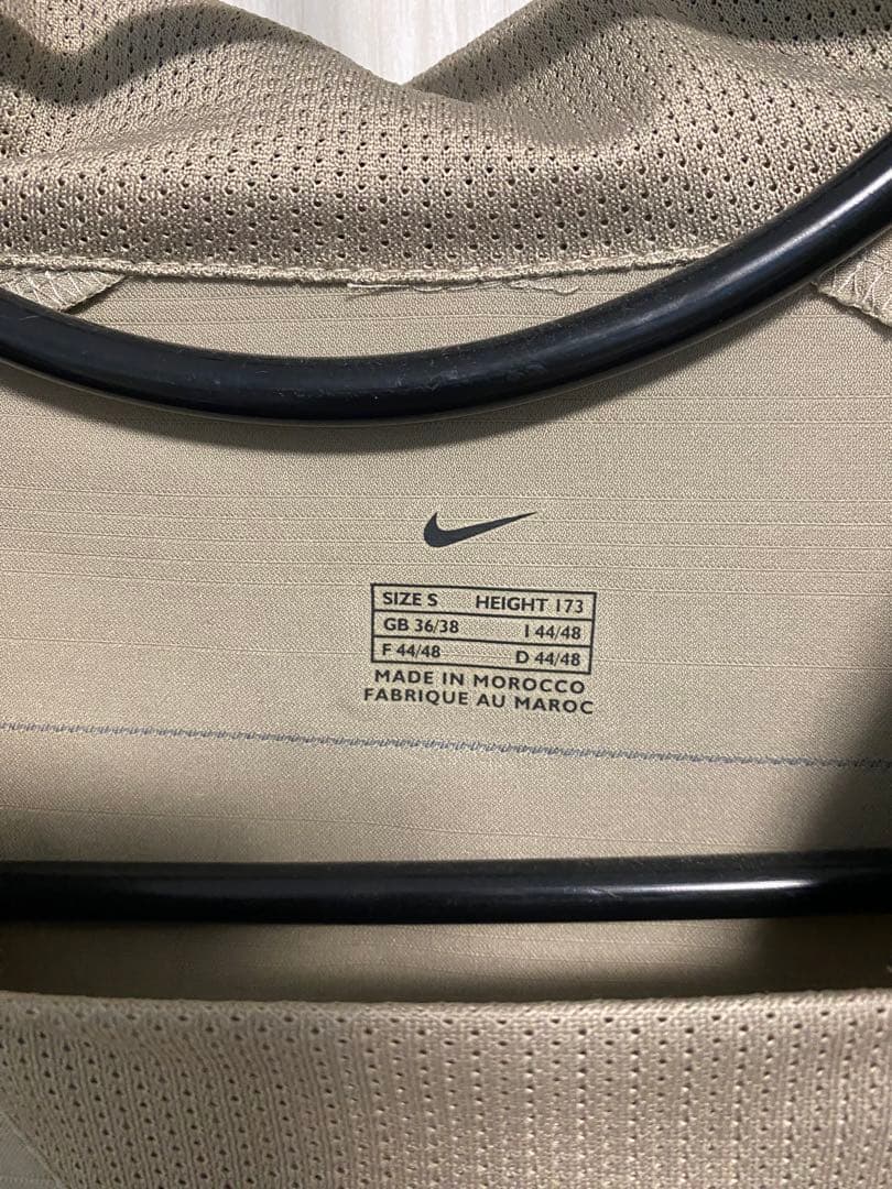 Nike FC Barcelona ベージュストライプシャツ S