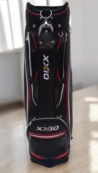 【新品未使用】最新XXIO ゴルフ高級キャディバッグ BLACKｘRED