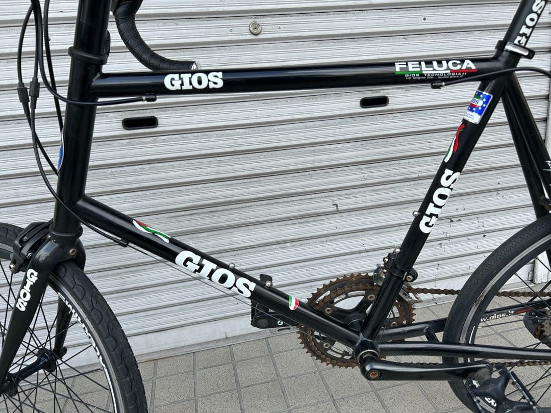 GIOS ミニロード 黒　ブラック 20インチ 外装16段変速 フレームアルミ