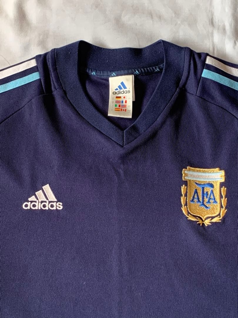2002 アルゼンチン代表 2nd サッカーシャツ adidas 日韓W杯