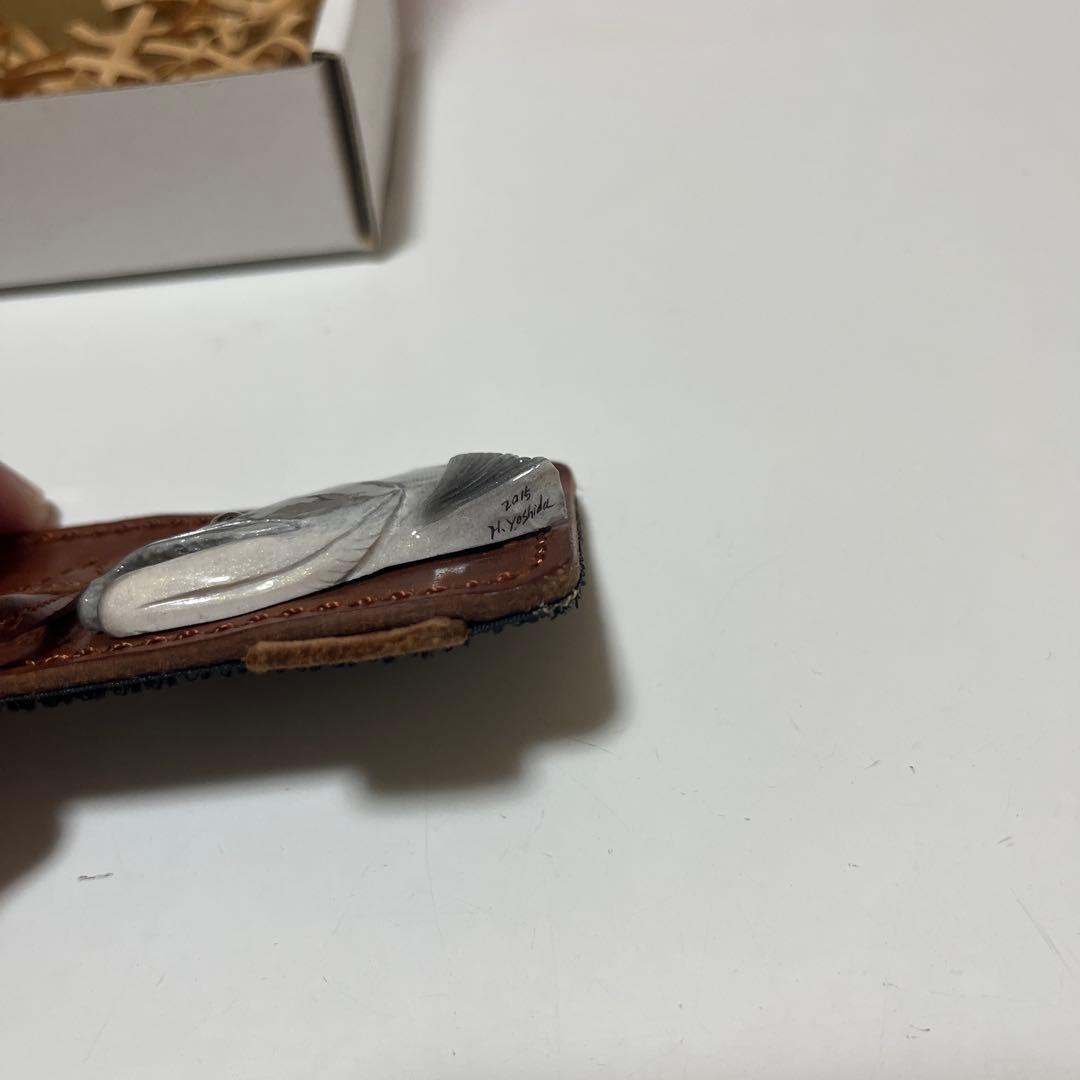 未使用　ペルフェット　吉田光 レザー　ヘッドブローチ the natural