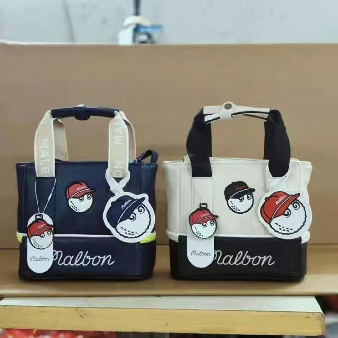 新品Malbon Golf マルボンゴルフ カートバック ハンドバッグ ホワイト
