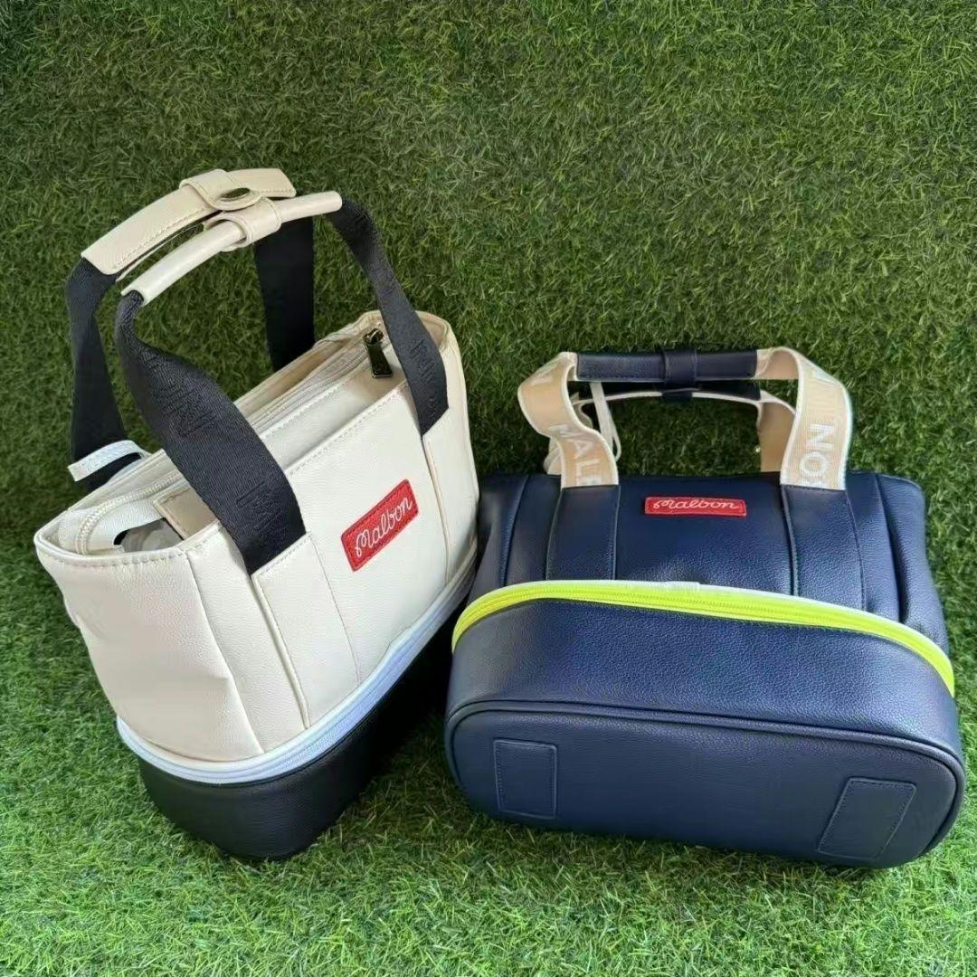 新品Malbon Golf マルボンゴルフ カートバック ハンドバッグ ホワイト