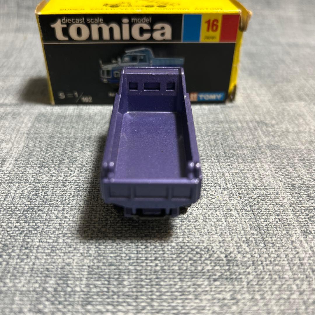 トミカ no:16 ニッサン ディーゼル ダンプトラック 日本製 黒箱 箱付き