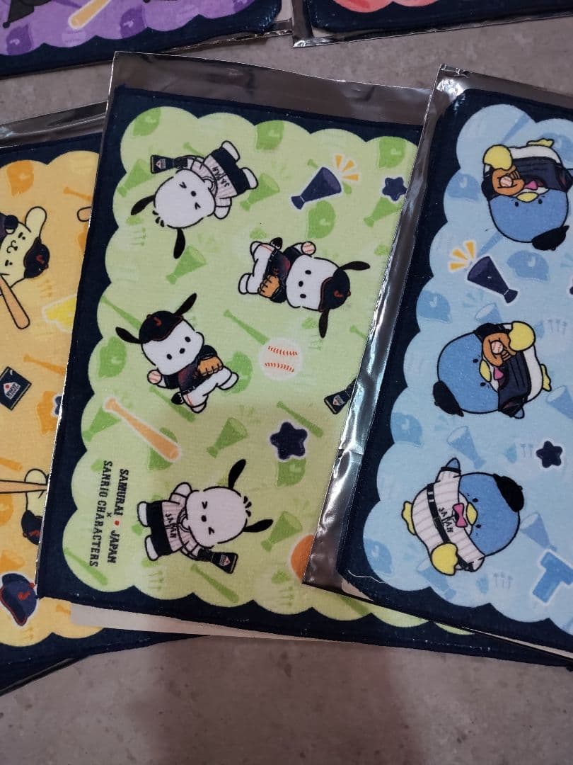 侍ジャパン サンリオ タイトーくじ ハンドタオル　7枚セット