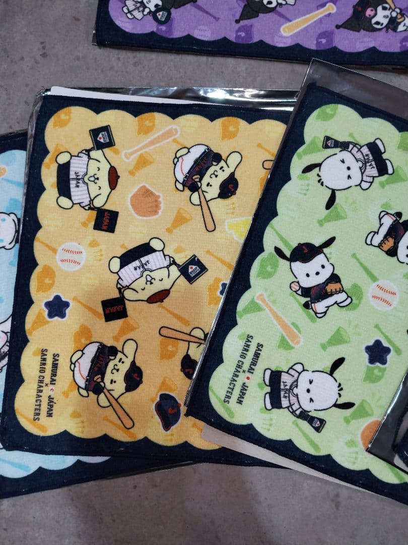 侍ジャパン サンリオ タイトーくじ ハンドタオル　7枚セット