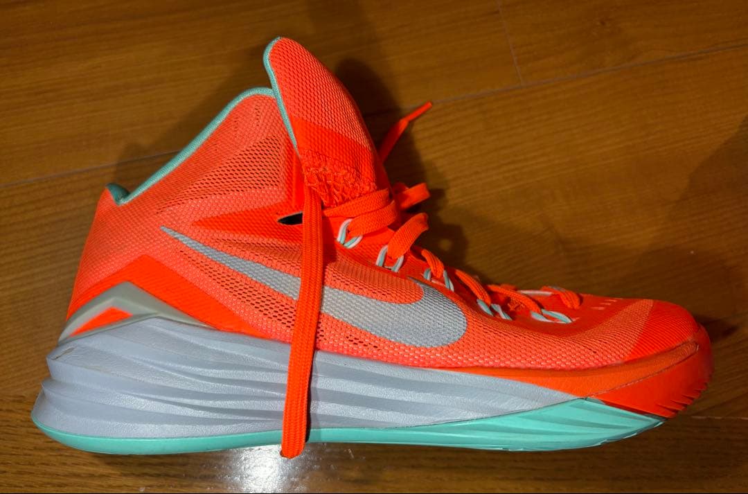 Nike Hyperdunk オレンジ/ターコイズ シューズ 25.5cm