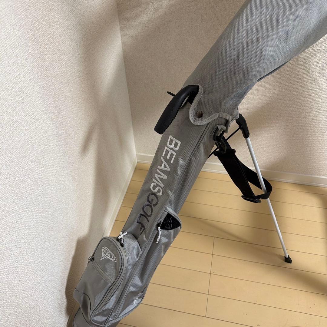 BEAMS GOLF キャディバッグ グレー