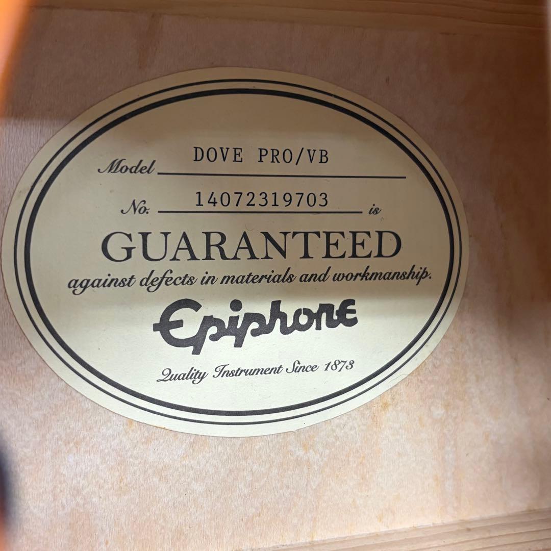 Epiphone エピフォン エレアコ DOVE PRO/VB