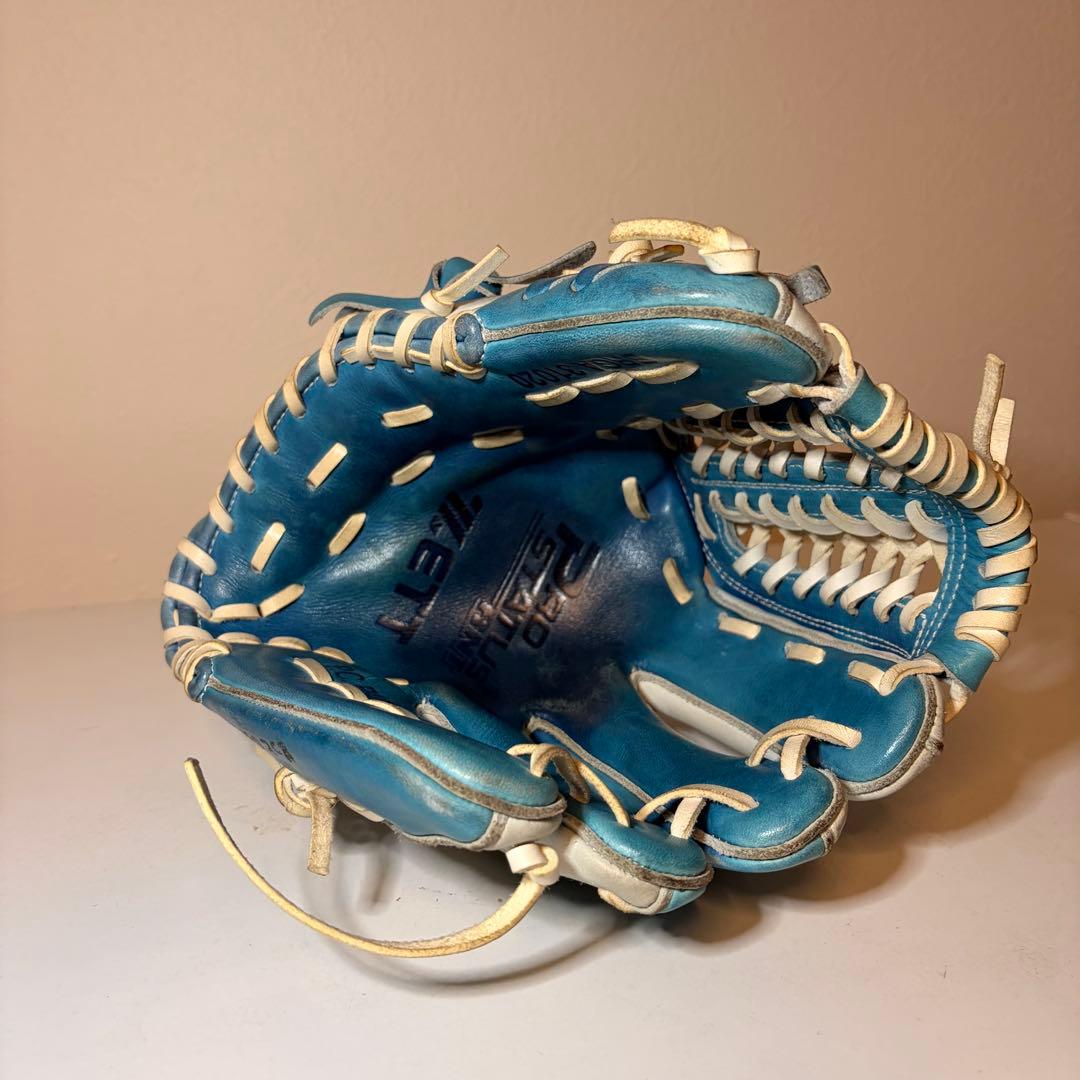 ZETT PROSTATUS 軟式グローブ 青×白