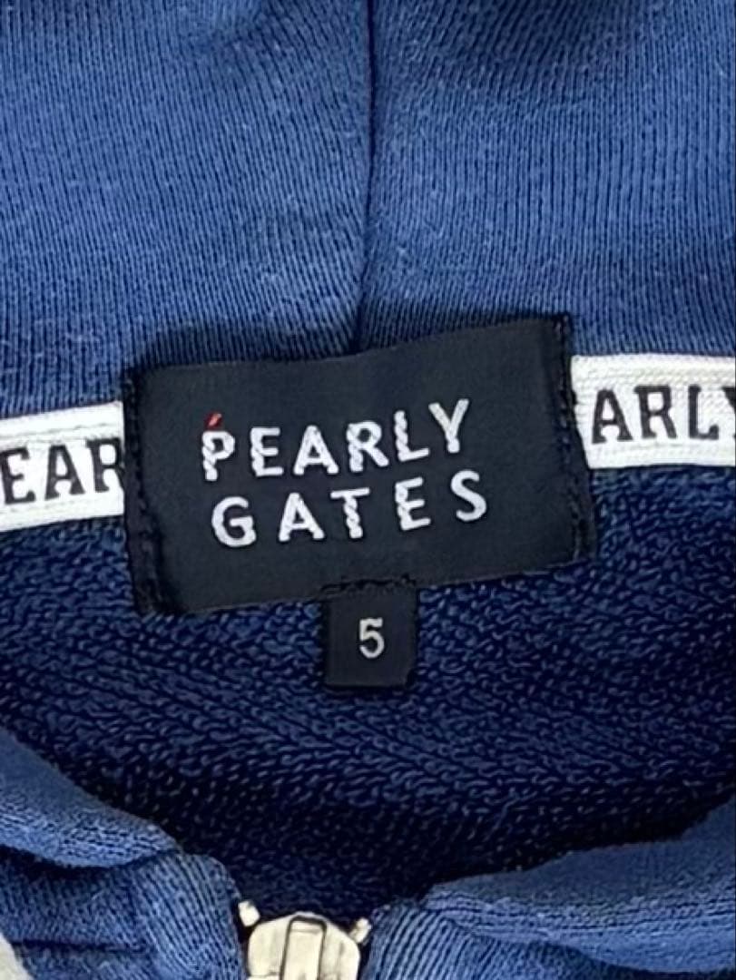 PEARLY GATES ネイビー フルジップパーカー