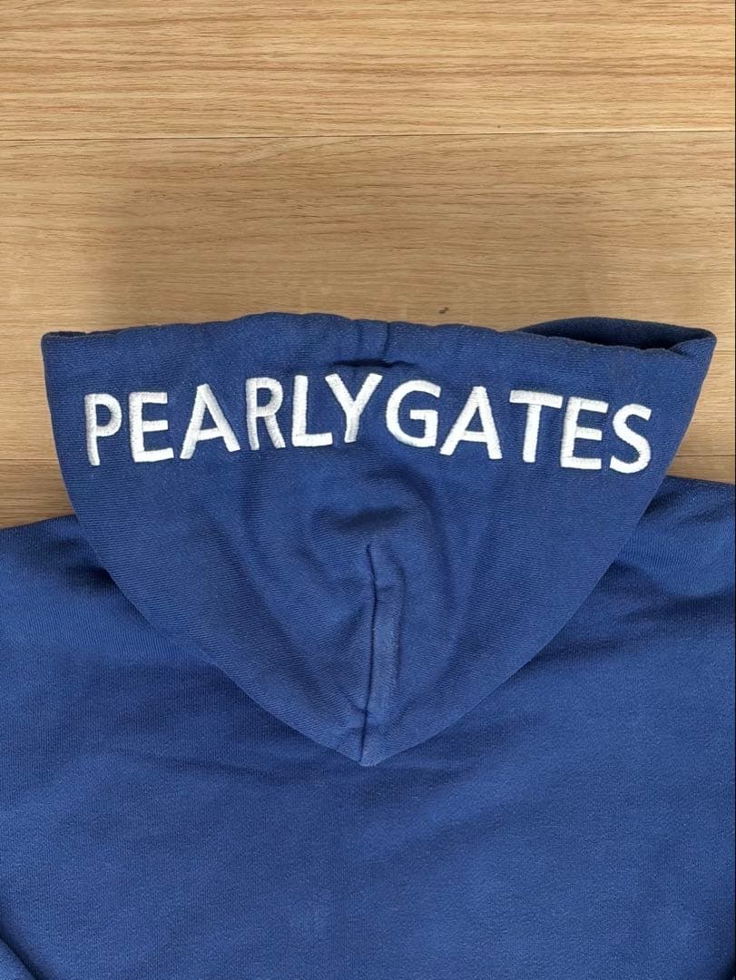 PEARLY GATES ネイビー フルジップパーカー