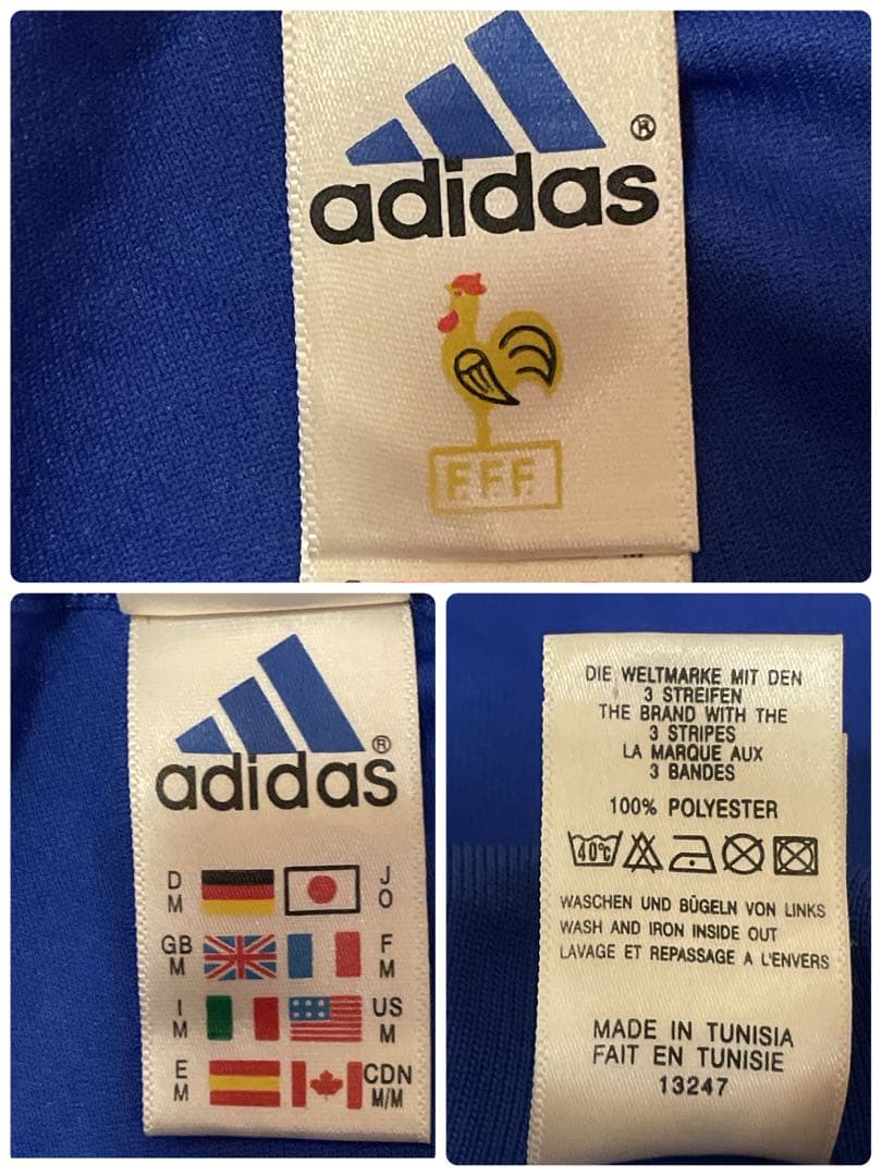 【大人気】y2k/adidas×フランス代表/00-02/ユニフォーム/XL