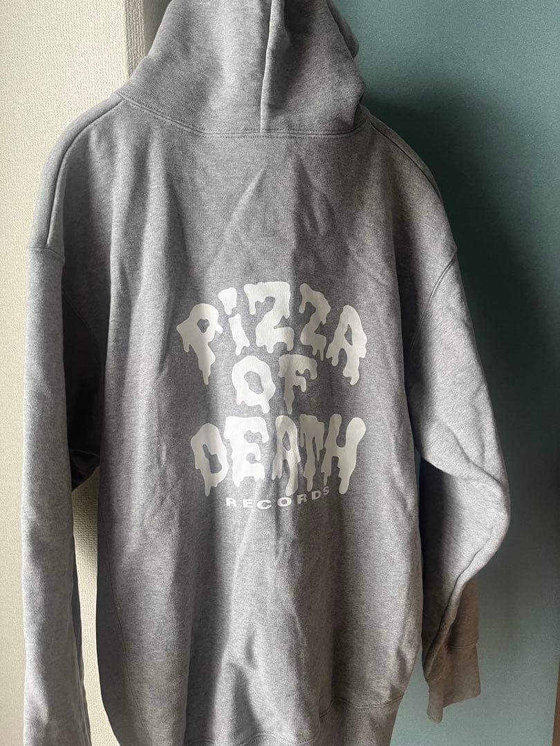 PIZZA OF DEATH RECORDS フルジップパーカー グレー