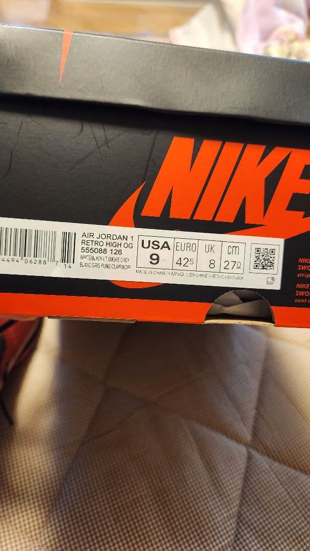 ナイキハイカットシューズ レッド USA9