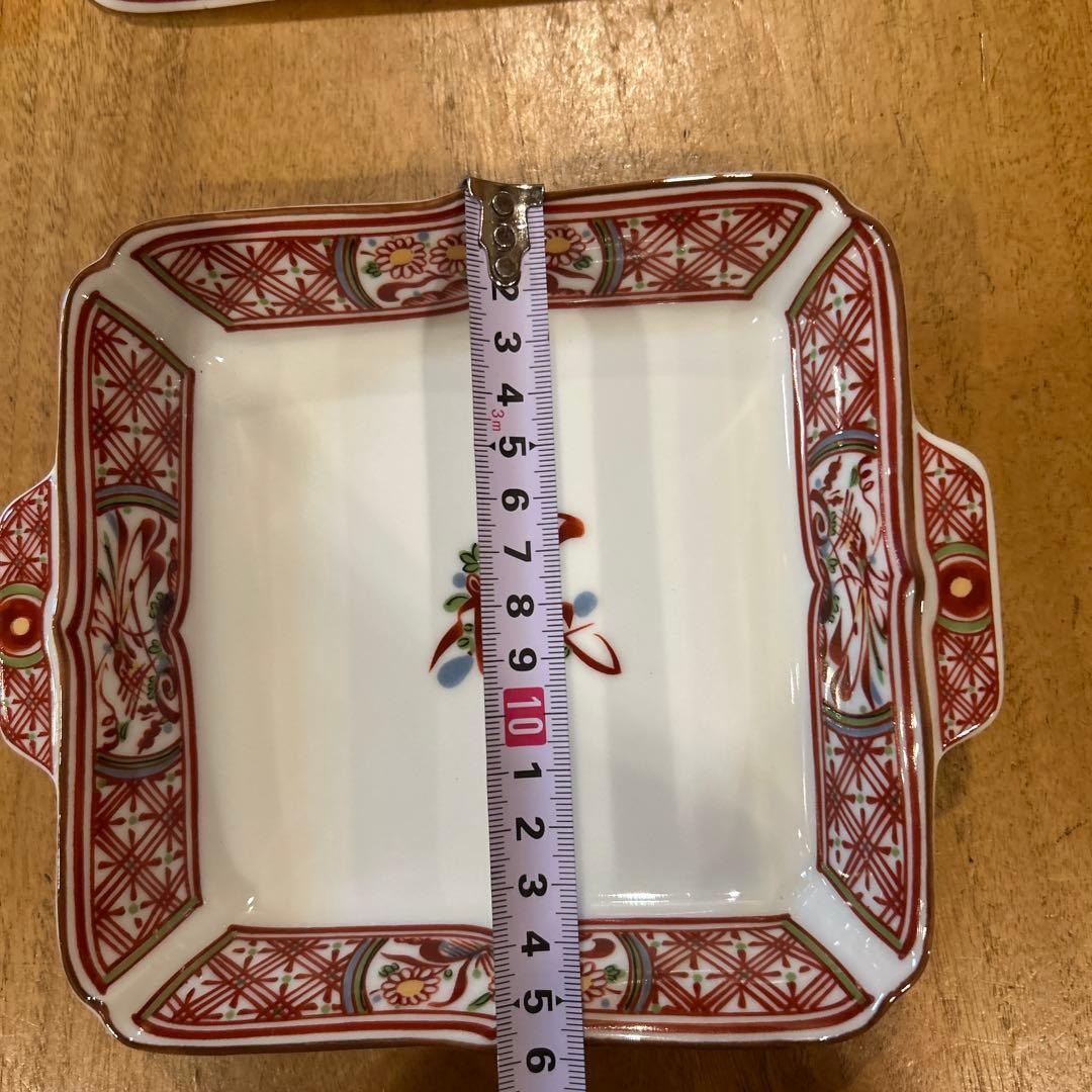 有田焼　幸山窯　赤絵万暦 銘々皿 五枚