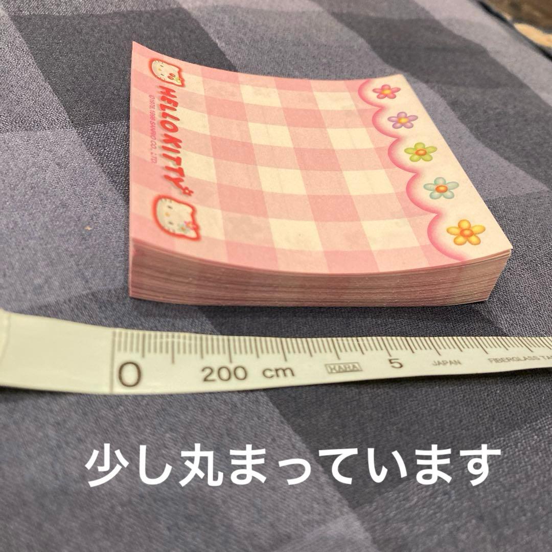 レトロ《1998年 ハローキティ メモ帳》さくらんぼ☆缶ケース付き