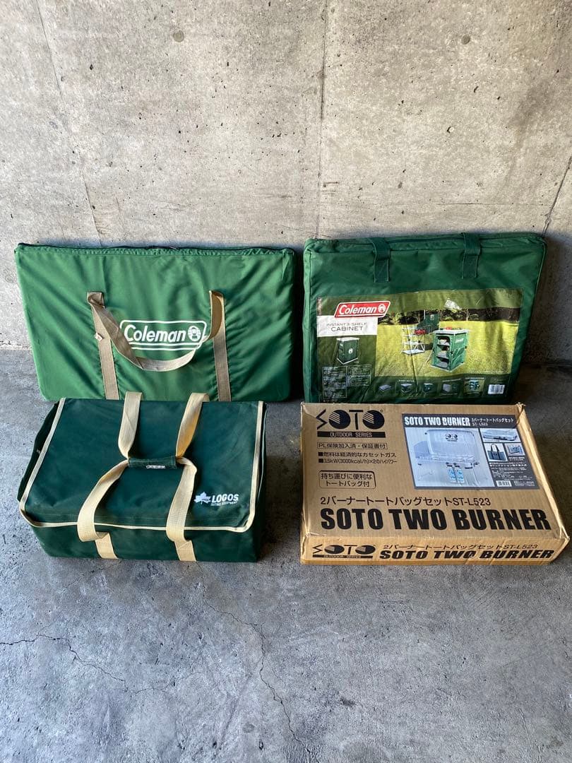 大人気　キャンプ用品　一式　コールマン　SOTOツーバーナー　ロゴス