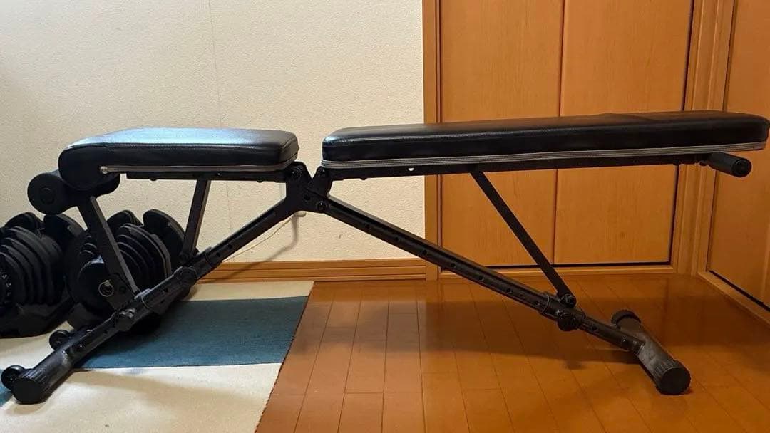 【引き取り限定】可変式ダンベル40kg×2 ＆ マルチベンチ セット