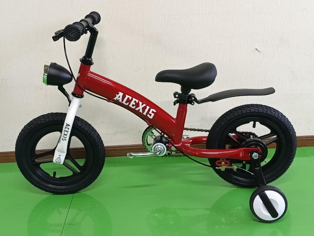 値下げ中！新品未使用 3in1 子供自転車 キックバイク 12インチ RED色