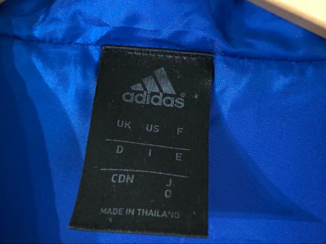adidas フード付きベンチコート ネイビー