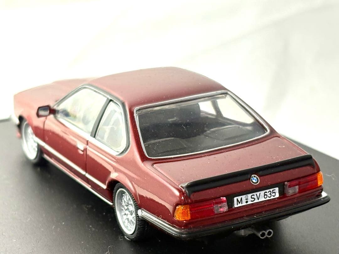 ディーラー特注  635 CSiダイキャストミニカー1/43 バーガンディ