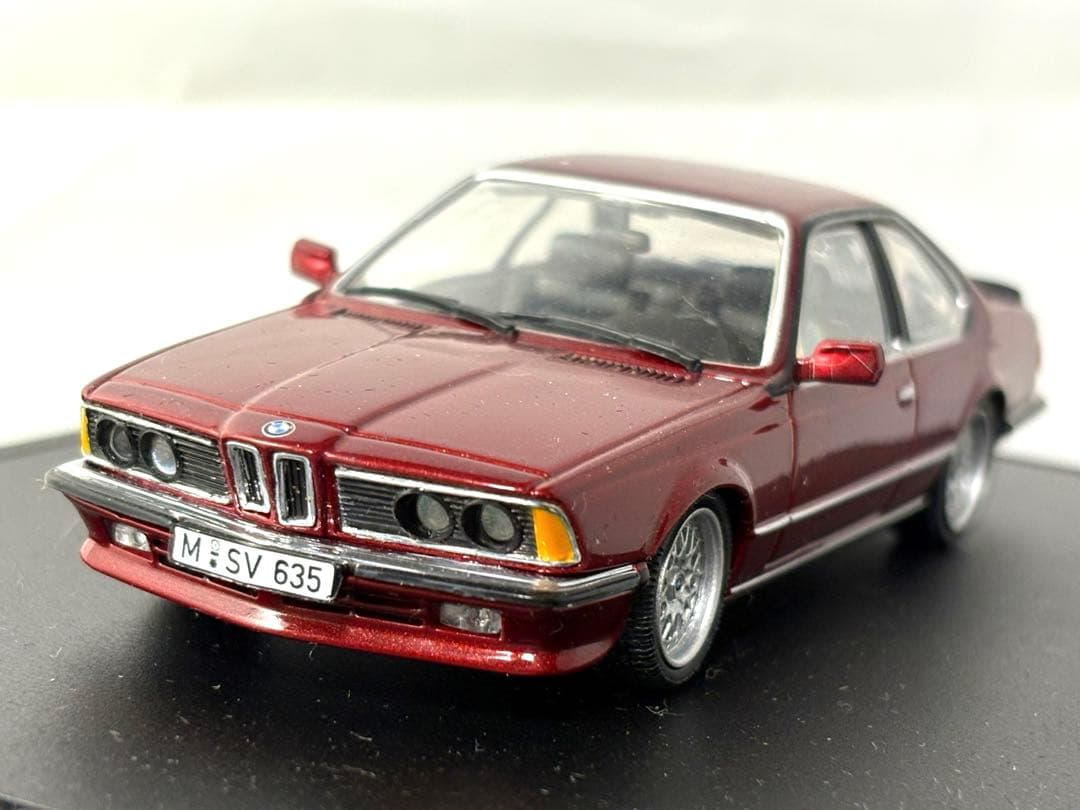 ディーラー特注  635 CSiダイキャストミニカー1/43 バーガンディ