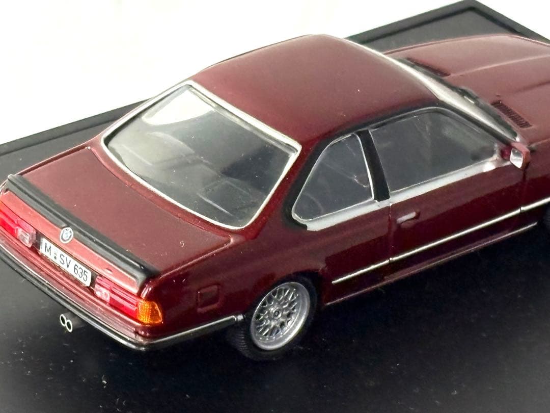 ディーラー特注  635 CSiダイキャストミニカー1/43 バーガンディ