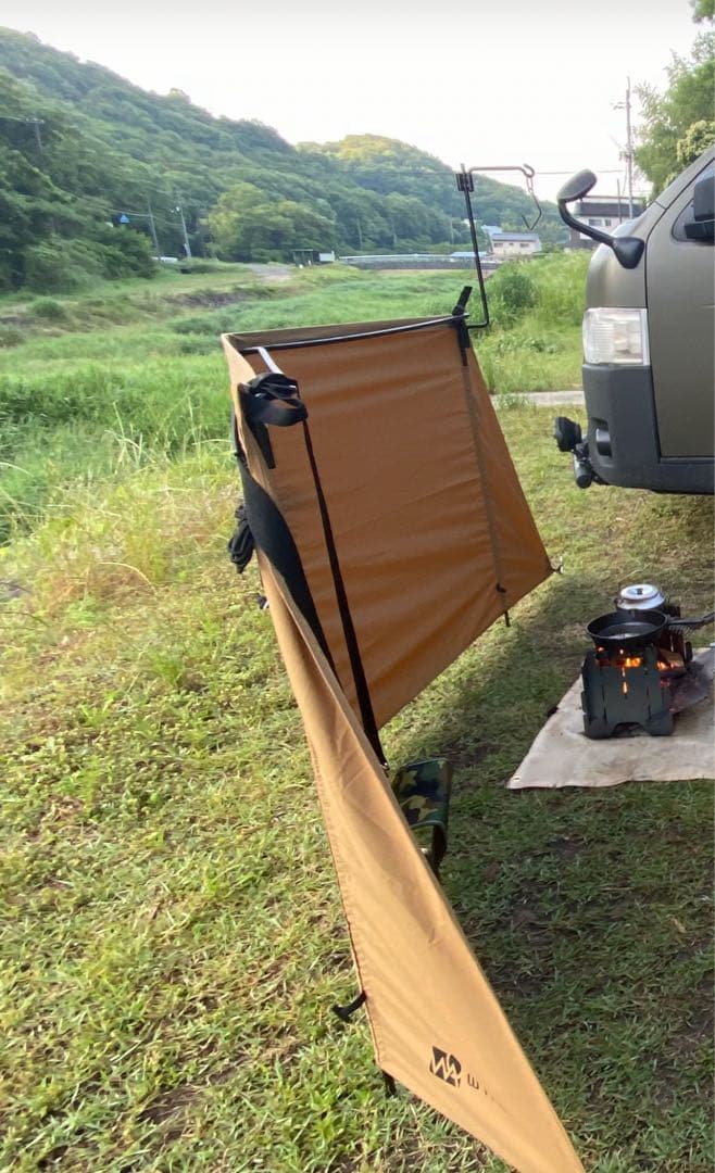 WAQ 焚き火陣幕 TC 310x105cm 飛び火防止