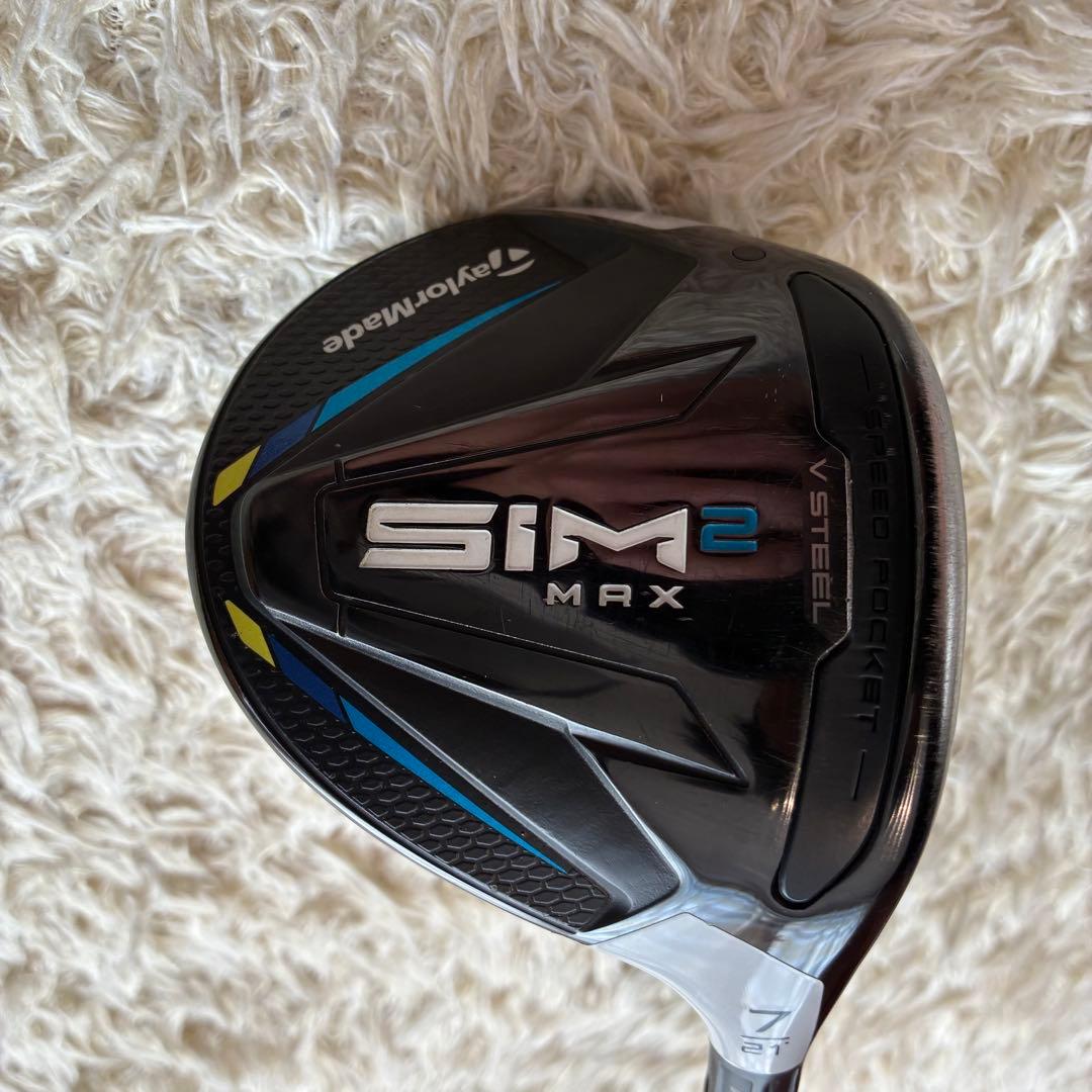良品　テーラーメード　SIM2MAX　7番ウッド ディアマナDF 80-X