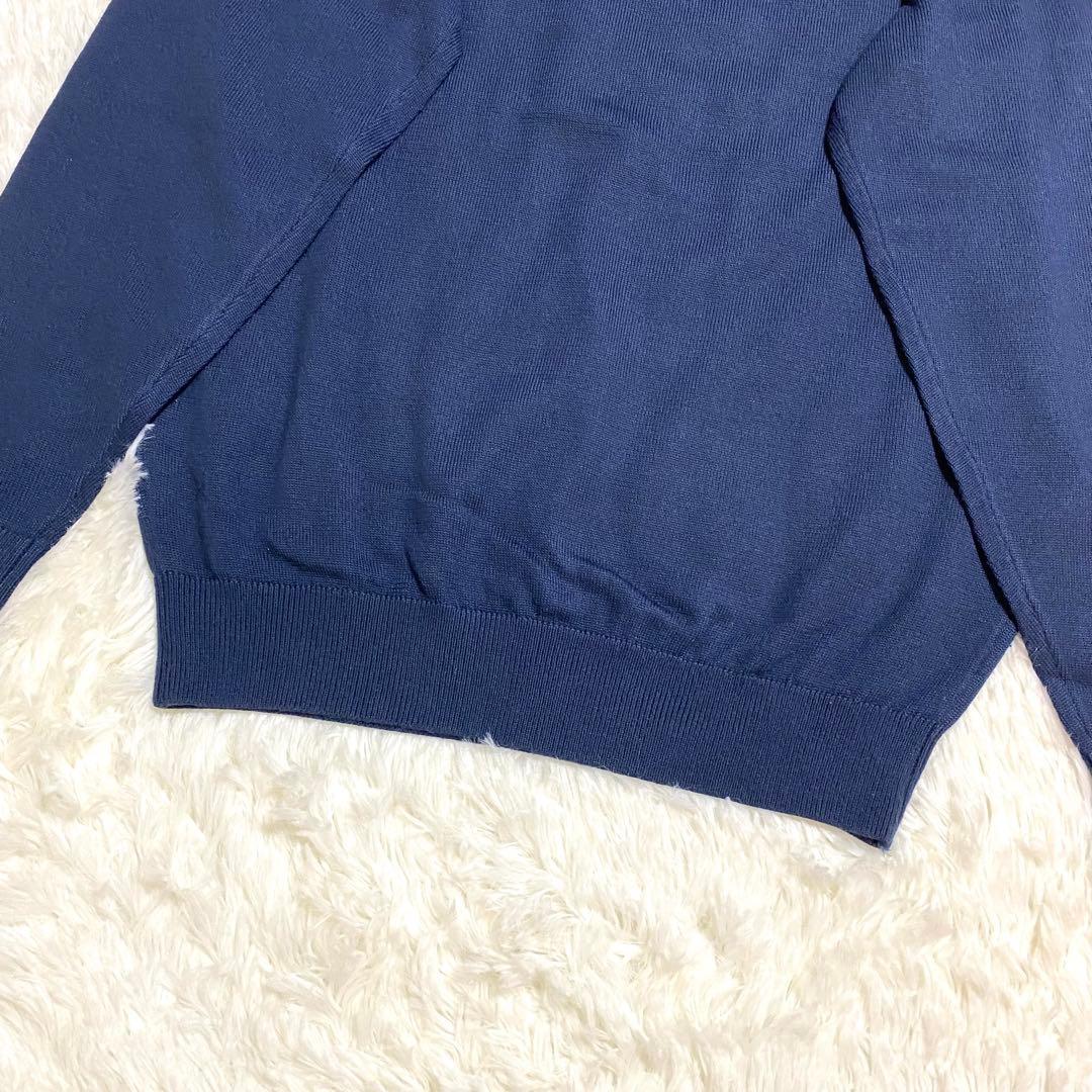 キャロウェイ　ニット　セーター　クルーネック　刺繍ロゴ　ネイビー　ゴルフ　XL