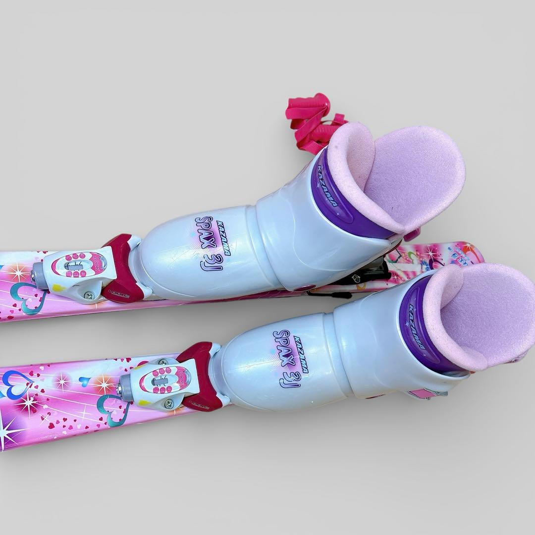 【美品】 KAZAMA カザマ スキー キッズ 4点セット