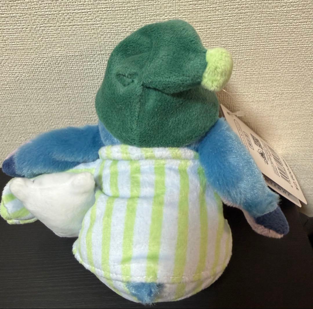 ディズニーストア　スティッチ　ぬいぐるみキーホルダー　キーチェーン　パジャマ